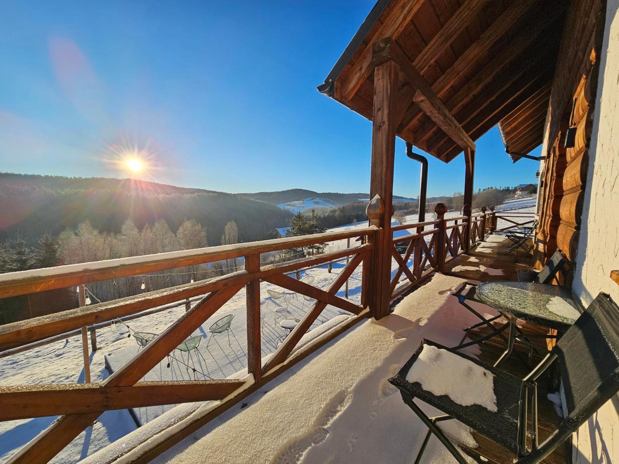 Chata W Bieszczadzie Apartamenty I Domki Z Sauna Bieszczady Polańczyk Exteriér fotografie